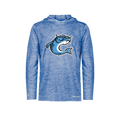 [FOLHCGRY-YS-LOGO2] Decker Youth Charge Hoodie (Youth S, Royal, Logo 2)