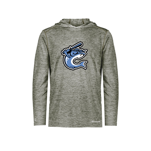 [FOLHCGGY-YS-LOGO1] Decker Youth Charge Hoodie (Youth S, Gray, Logo 1)