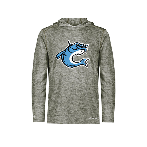 [FOLHCGGY-YS-LOGO2] Decker Youth Charge Hoodie (Youth S, Gray, Logo 2)