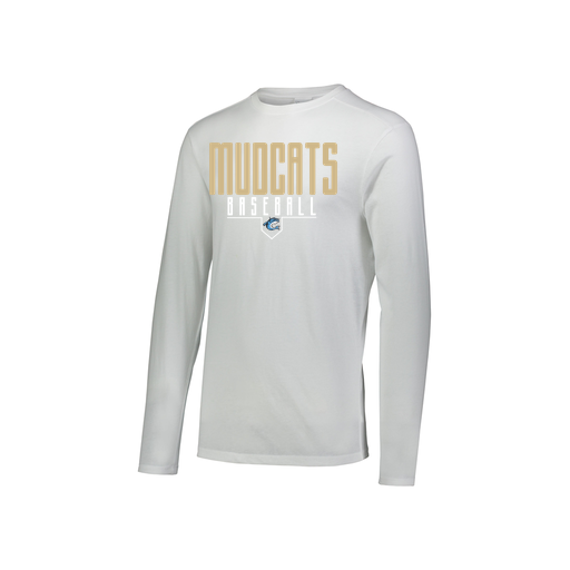 [FTLCUBWH-YS-LOGO3] Decker Youth Tri-Blend T-Shirt - Long Sleeve (Youth S, White, Logo 3)